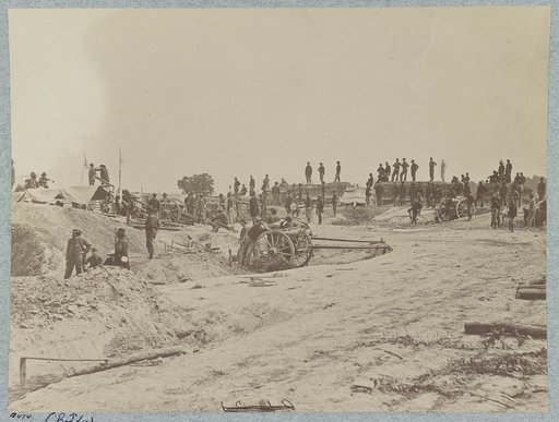 Outer line of Confederate fortifications, in front of Petersburg, Va. captured by 18th Army Corps, June 15, 1864