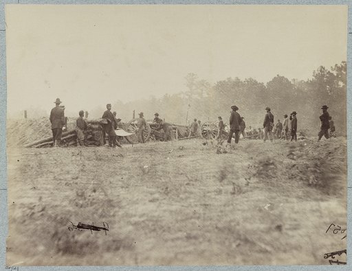 Outer line of Confederate fortifications, in front of Petersburg, Va. captured by 18th Army Corps, June 15, 1864