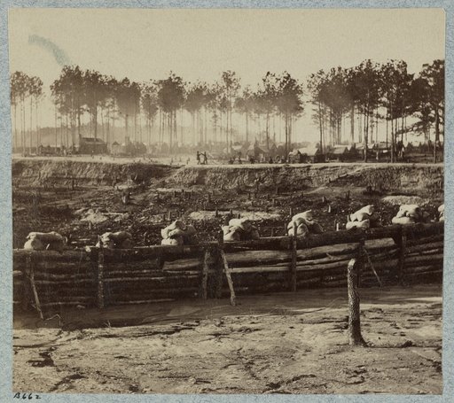 Fortifications on Bermuda Hundred's Line near Point of Rocks, Va.