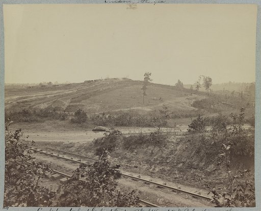 Confederate fort G, first fort south of W. and A. R.R., looking south, Atlanta, Georgia