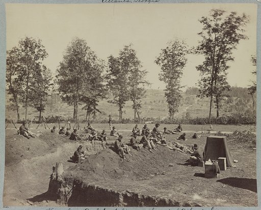 View from Confederate lines south-east of Atlanta, Ga.