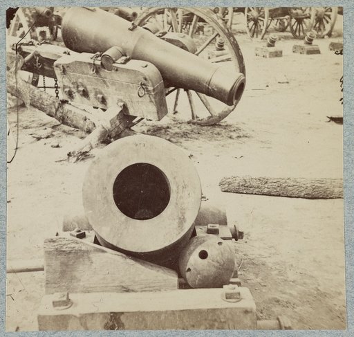 Confederate batteries on James River above Dutch Gap, April, 1865
