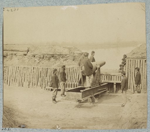 Water battery on James River, Va. near Dutch Gap Canal
