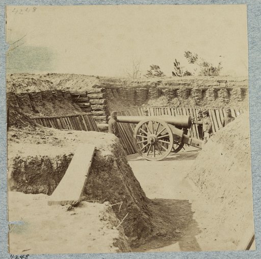 Water battery on James River, Va. near Dutch Gap Canal
