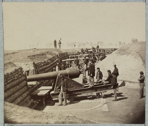 Interior views of Fort Brady, James River, Va. near Dutch Gap Canal