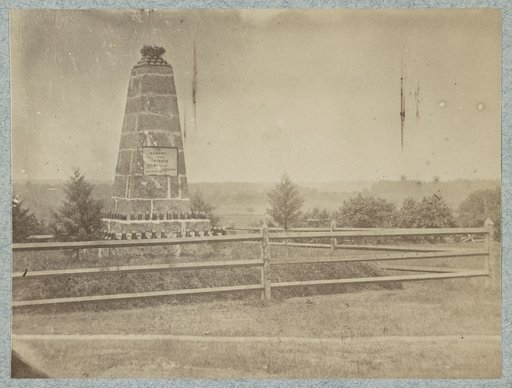 Monument on battle-field of Groveton, Va.