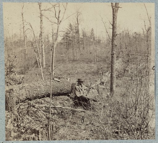 Federal entrenchments across Plank Road about one mile west of Chancellorsville
