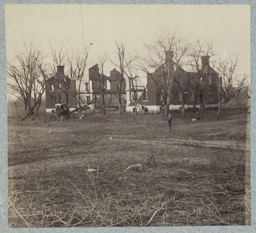 Ruins of Chancellorsville house in 1865