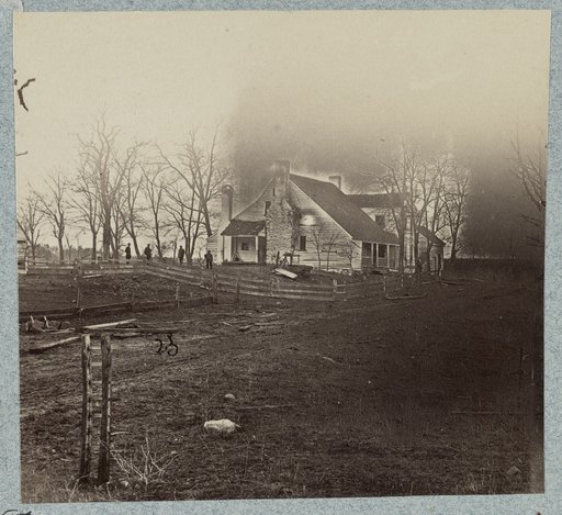 George E. Chancellor's house on Plank Road in 1865