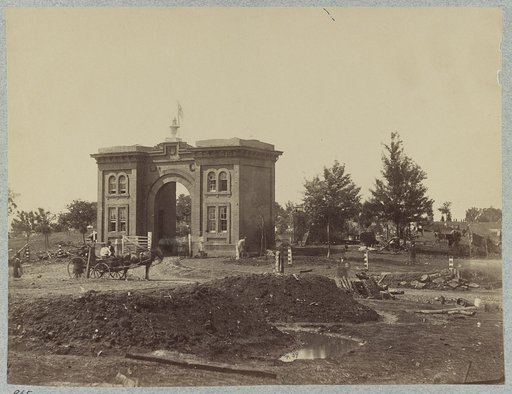 Battle-field of Gettysburg. The cemetery gate