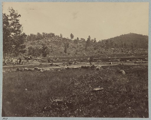 The battle-field of Gettysburg. Little Round Top and Round Top