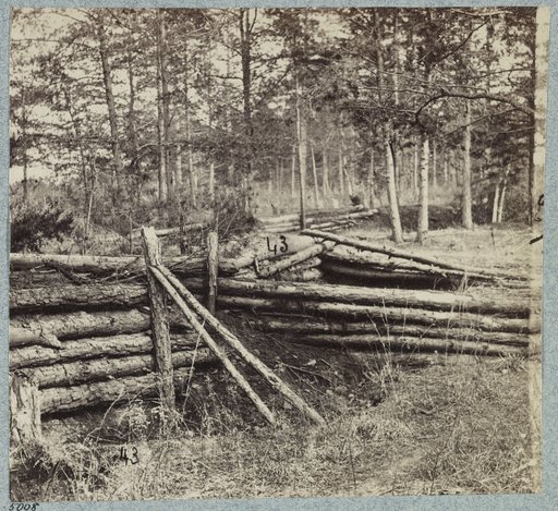 Palmer's field, on Orange Turnpike, Confederate entrenchments at edge of woods