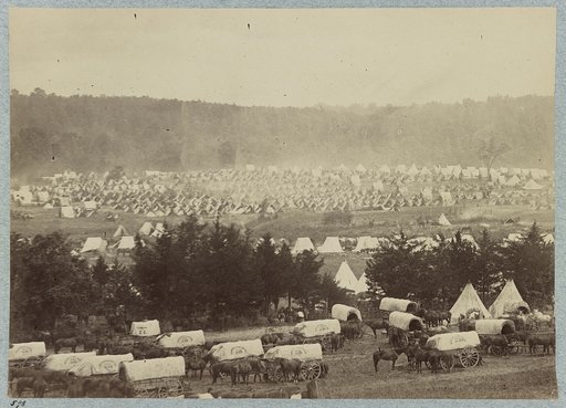 Encampment of Army of Potomac at Cumberland Landing on Pamunky (i. e. Pamunkey) River, Va., May 1862