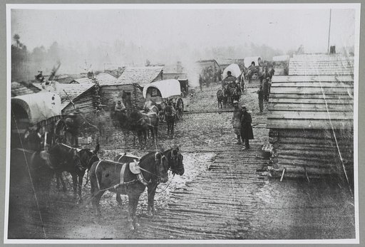 Winter camp near Manassas, Virginia