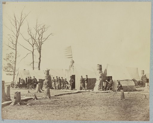 Winter quarters of a Regimental Head Quarters Army of Potomac, February, 1864