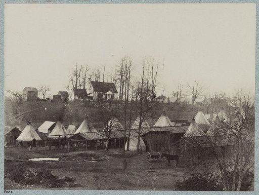 Headquarters of Lowell's Cavalry Brigade, Vienna, Va., February, 1864