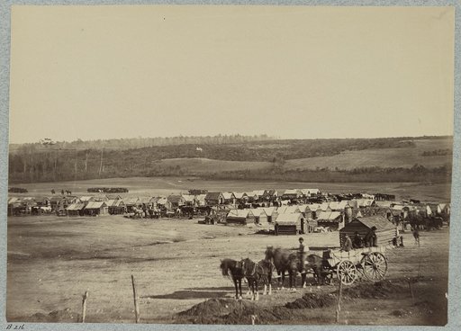 Winter quarters of a Cavalry Regiment in Army of Potomac near Brandy Station, Va., 1864
