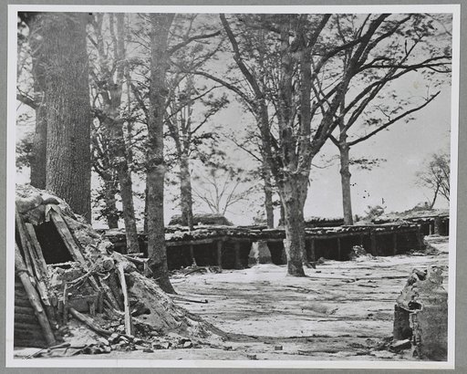 Stalls for horses, Brandy Station, Va. Gen. Sharpe's hdq., April 1864