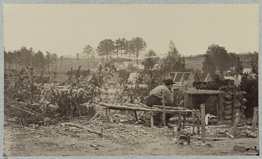 Abandoned camp of 9th Army Corps near Falmouth, Va., February, 1863
