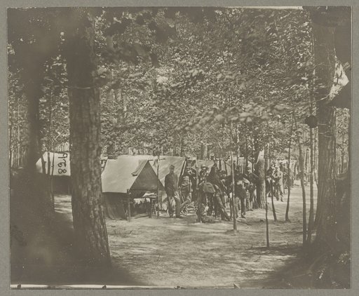 Camps of companies C & D. 1st Mass. Cavalry, in front of Petersburg, Va. Aug. 1864