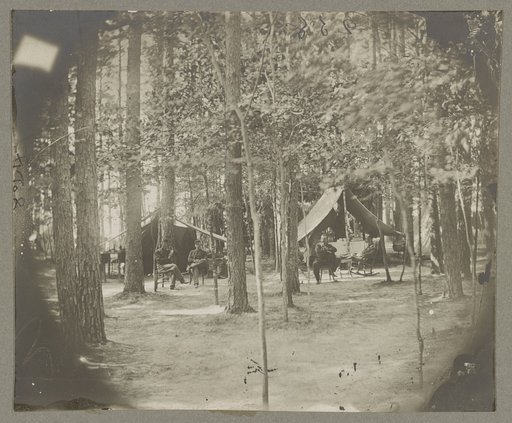 Camp of companies C & D, 1st Mass. Cavalry