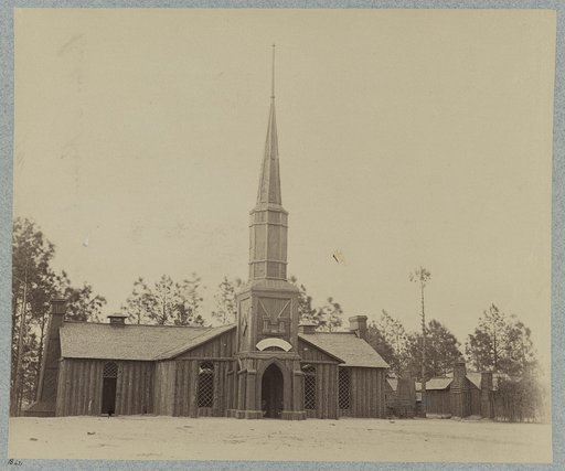 Church in camp of 50th New York Engineers in front of Petersburg, Va.