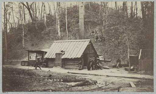 Torpedo Station, James River, Va. Prof. Maillefert and naval officers who were employed in removing Confederate torpedoes, April, 1865