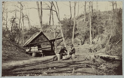 Torpedo Station, James River, Va. Prof. Maillefert and naval officers who were employed in removing Confederate torpedoes, April, 1865