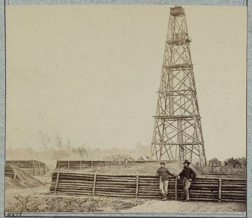 Signal tower at Point of Rocks, Appomattox River, Va.