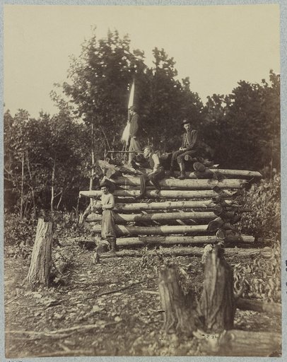 Signal station on Elk Mountain, Md., overlooking battlefield of Antietam, October 1862