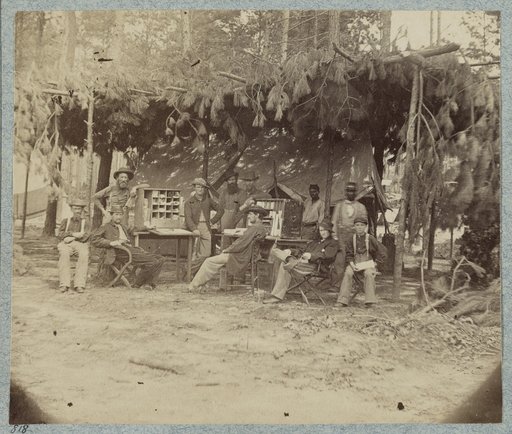 Quarters of Chief Ambulance Officer, 9th Corps in front of Petersburg, Va.