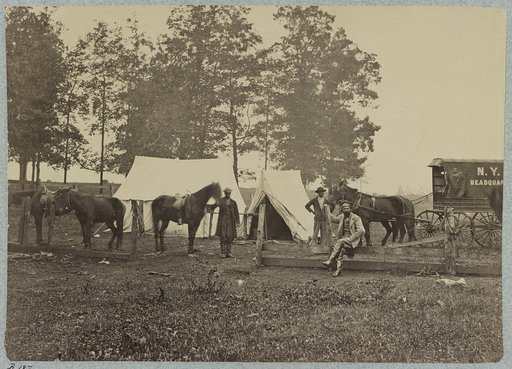 Headquarters of New York Herald in the field (1863)