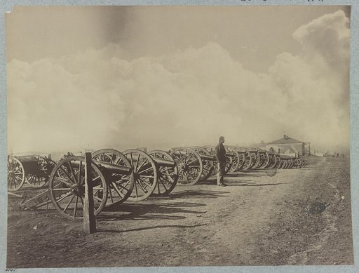 Confederate Artillery captured at Missionary Ridge at headquarters - Army of the Cumberland