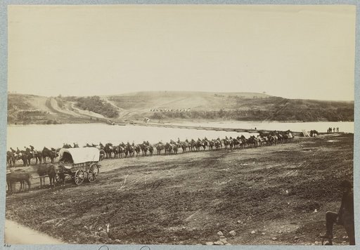 Pontoon bridge across Rappahannock River below Fredericksburg, Va.