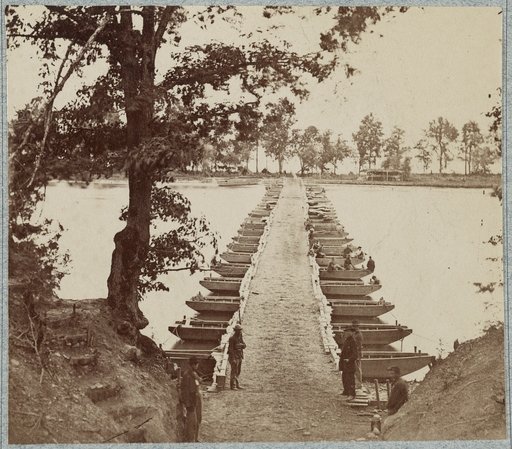 Army of the James, pontoon bridges across James River at Deep Bottom and Varina
