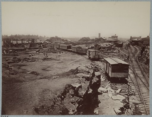 Nashville and Chattanooga Railroad Depot, Nashville, Tenn., March, 1864