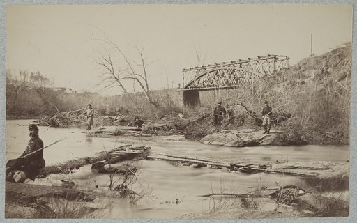 Railroad bridge across Bull Run. O. & A. R.R.