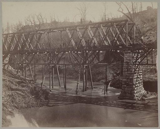 Military railroad bridge across Chattanooga Creek, L8536