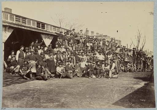 Blacksmith's shop, Quartermaster's department, Washington, D.C., April, 1865