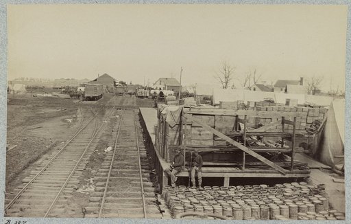 Stoneman (i.e. Brandy) Station, Va. on Acquia (i.e. Aquia) Creek and Fredericksburg R.R.
