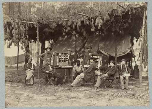 Camp of Chief Ambulance Officer, 9th Army Corps. in front of Petersburg, Va., August, 1864