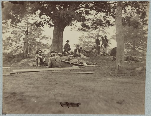 Wounded soldiers at hospital in Fredericksburg, Va.