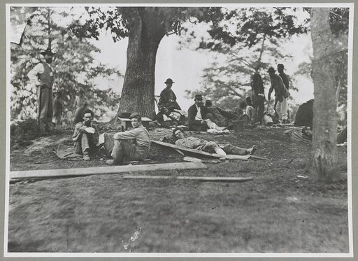 Wounded near Fredericksburg, Va., 1863 (i.e.1864)