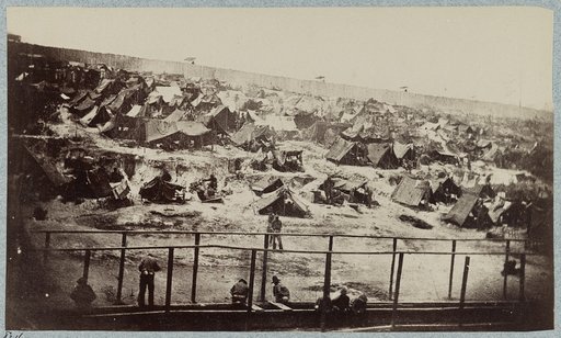 Andersonville Prison, Ga., August 17, 1864. South view of stockade