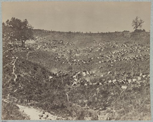 Confederate prisoners at Belle Plain Landing, Va., captured with Johnson's Division, May 12, 1864