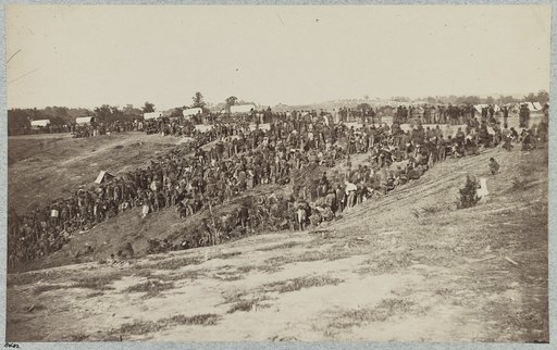 Confederate prisoners at Belle Plain Landing, Va., captured with Johnson's Division, May 12, 1864