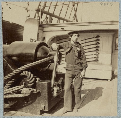 On deck of U.S.S. New Hampshire off Charleston, S.C.