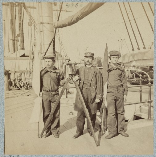 On deck of U.S.S. Vermont off Charleston, S.C.