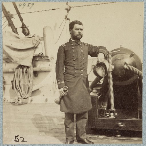 On deck of U.S.S. Vermont off Charleston, S.C.