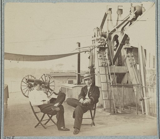 On deck of U.S. gunboat Hunchback